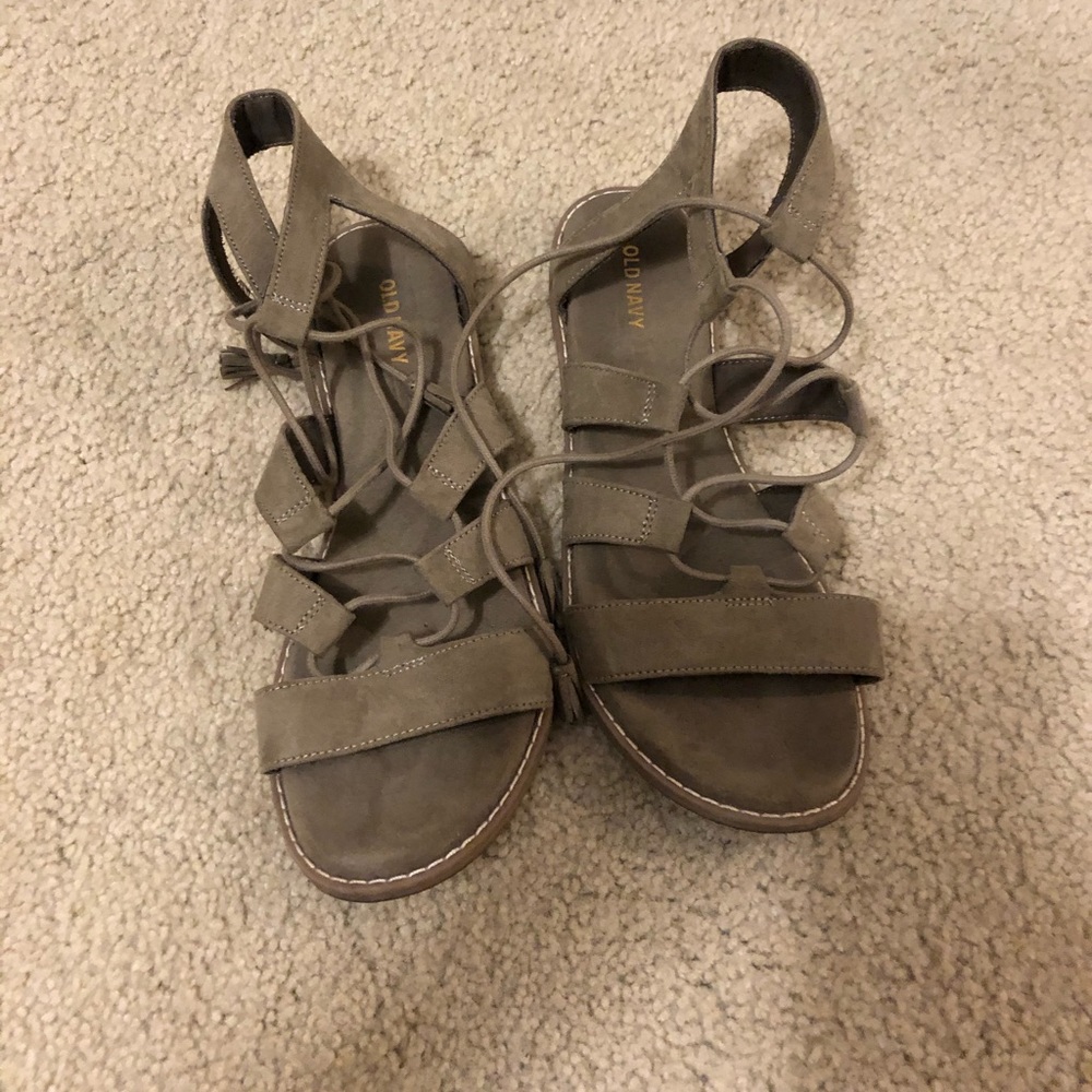 Lace up sandals